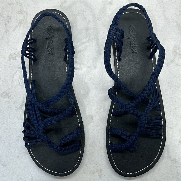 Everelax Rope Hand Braided Flat Sandals Woven Women’s Size 10 NWOT - Picture 4 of 16